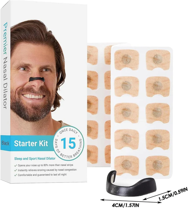 Magnetic Anti-Snoring Nasal Strips (Pack of 15)