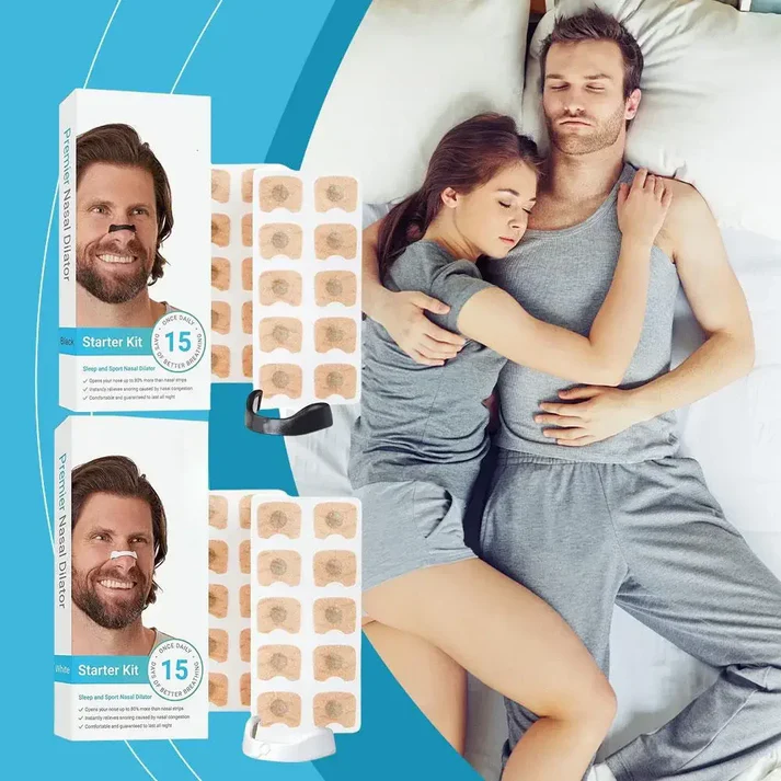 Magnetic Anti-Snoring Nasal Strips (Pack of 15)